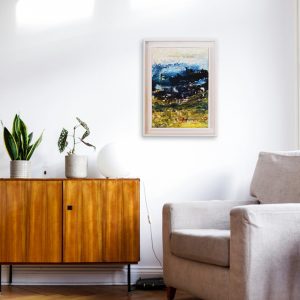 Artwork in situ in living room